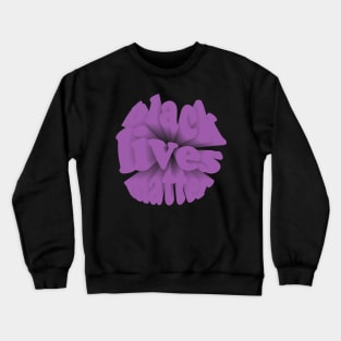 BLM lettering Crewneck Sweatshirt